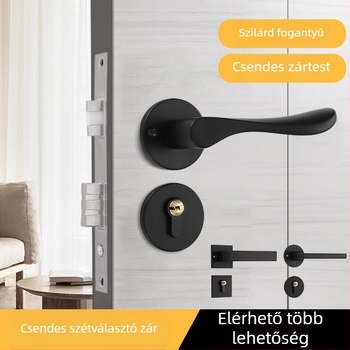 Faajtókhoz szétválasztható zár fogantyúval, alumínium test, űripari kivitel, modern minimalista dizájn