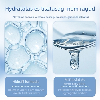 KAKUSAN géles szépségmasszírozó – arcbőr hidratáló és lifting masszírozó, hordozható, IPX5 vízálló, otthoni használatra