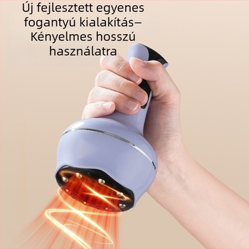 Otthoni használatra készült elektromos meridián melegítő kefével, többfunkciós kupálás és kaparó készülék, újratölthető, 36–40°C hőmérséklet-szabályozás, folyamatosan változó sebesség, modell Bb-005, ABS