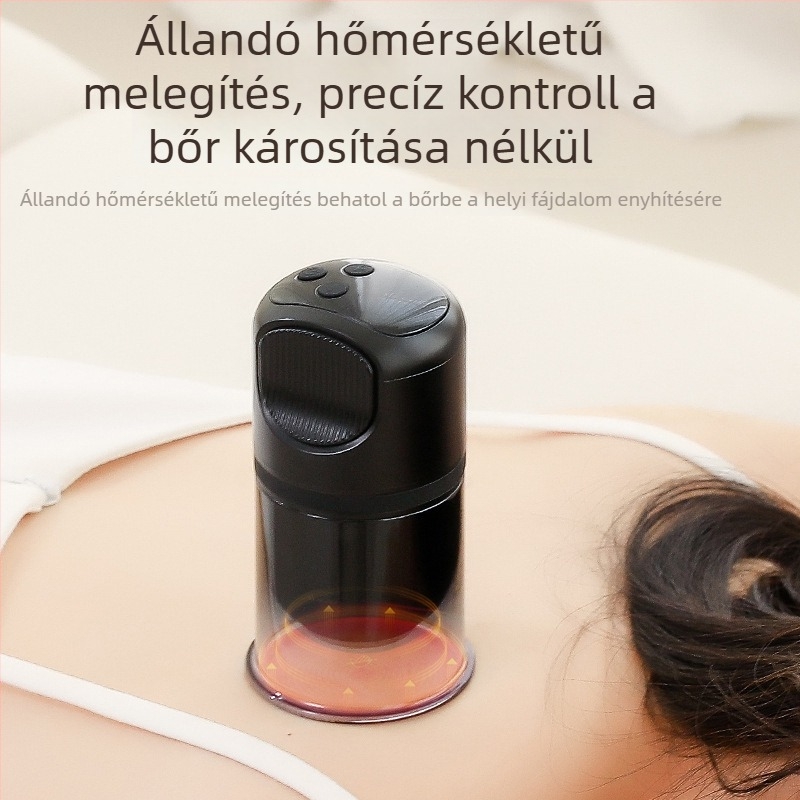 Elektromos köpölyöző és gua sha masszírozó fűtéssel, újratölthető, univerzális az egész testre, modell DS-A35, tömeg 550 g
