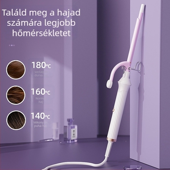 Turmalin-kerámia curlingvas, átmérő 15 mm alatt, vezetékes AC, 35 W, 110–240 V, 15 hőfokszint, Create rhyme
