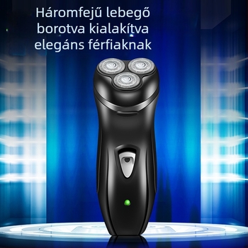 Lingke elektromos borotva, forgó fejű 3 pengés, lebegő fej, mosható, 60+ perc üzemidő, újratölthető