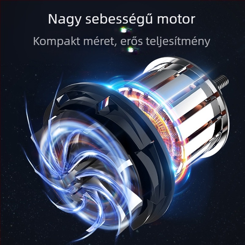 Lebegőfejű elektromos borotva USB-C gyorstöltéssel, beépített akkumulátor, LED kijelző