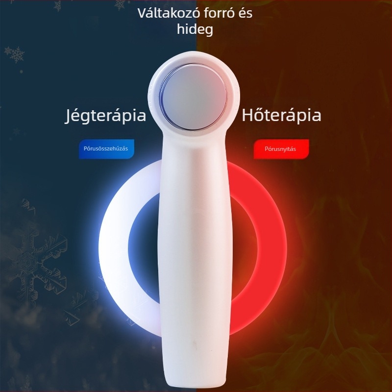 Elektromos pórusdugó szívó készülék ultrahangos vibrációval, 3 fokozatú szívás, masszázs meleg/ hideg kompresszióval, ABS ház