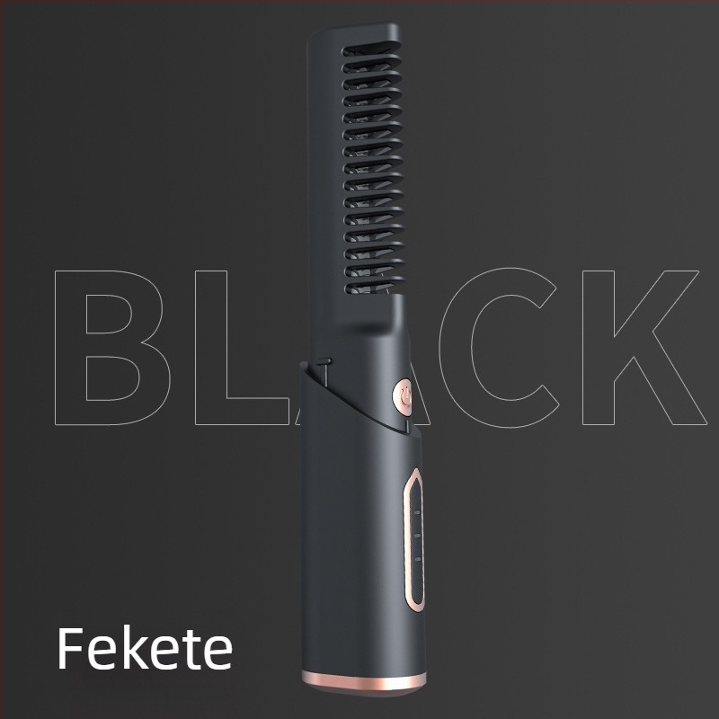 Vezeték nélküli USB töltésű egyenesítő fésű, turmalin-kerámia fűtés, vezető átmérő <15 mm, 45W, 110-220V