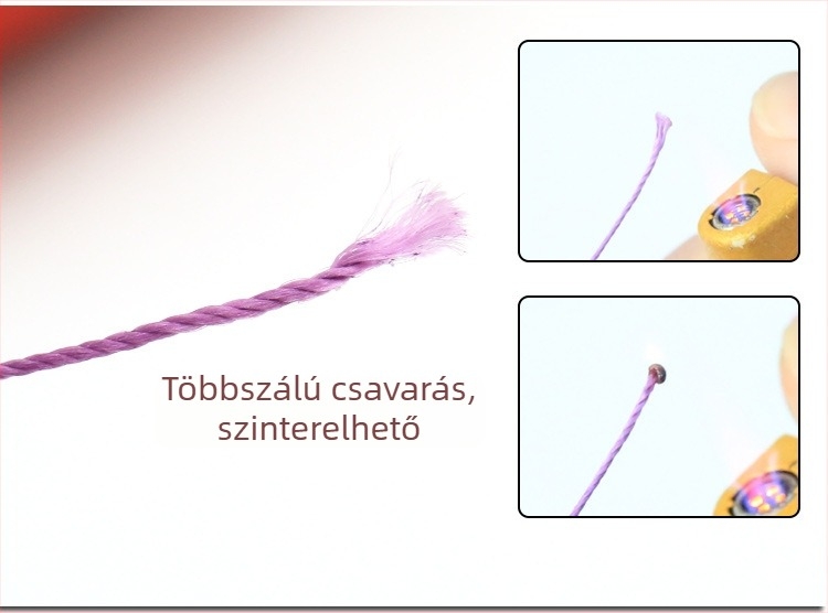 Viaszos varrócérna, többszálú, kerek, 0,55 mm, poliészter, otthoni textíliákhoz