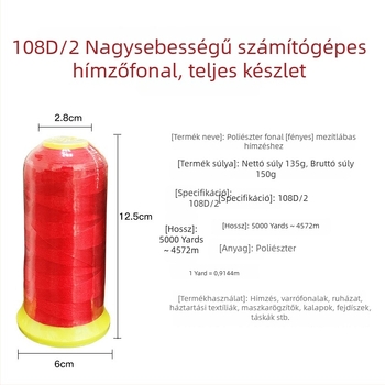 Alice Poliészter hímzőfonal 108D/2 varrásra és textíliákhoz