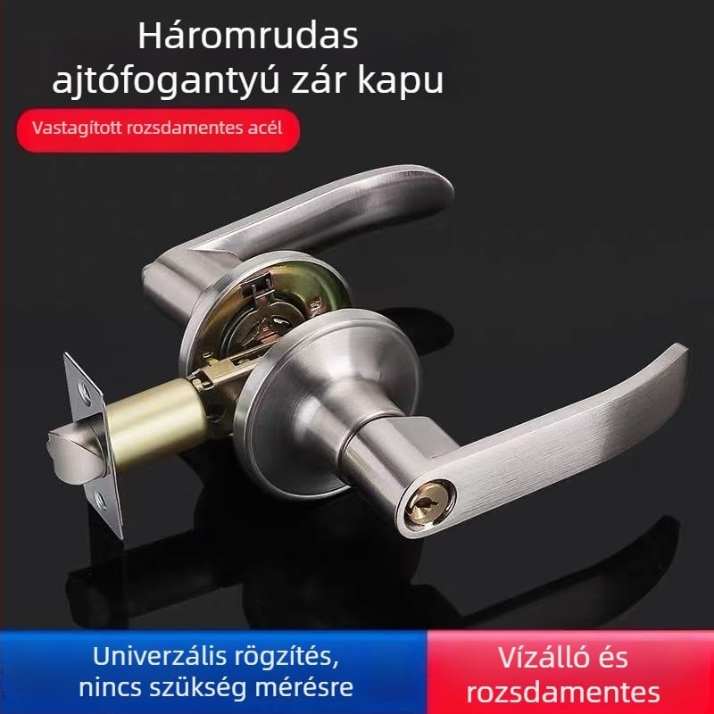 Asabi 680 Mechanikus ajtózár faajtókhoz, fogantyúval, cinkötvözet