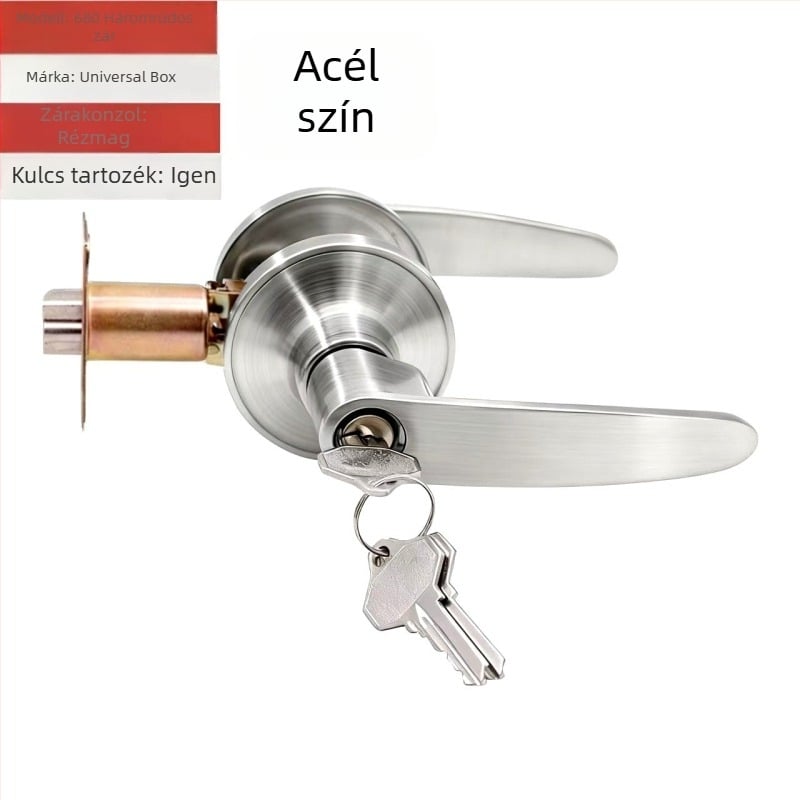 Asabi 680 Mechanikus ajtózár faajtókhoz, fogantyúval, cinkötvözet