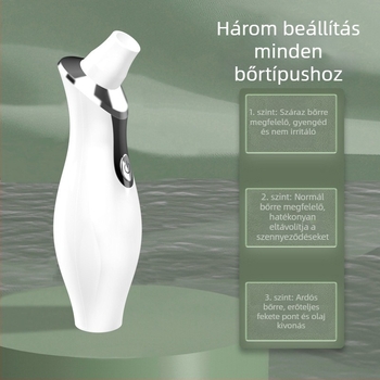 Vákuumos arctisztító készülék mitesszerek eltávolítására, modell DYM028, Define Beauty, láthatóan felszívja a mitesszereket és a pattanásokat, 3 fokozat