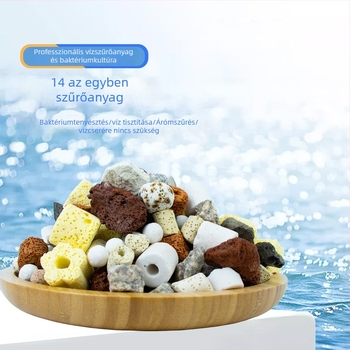 Akváriumi szűrőközeg – üreges kvarc nano-szférák nitrifikáló baktériumok tenyésztéséhez, kerámia anyag, 1000 g