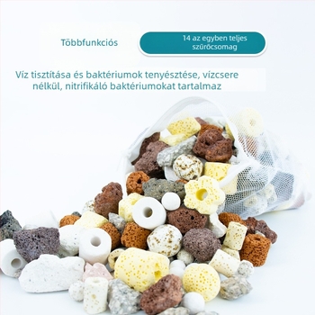 Akváriumi szűrőközeg – üreges kvarc nano-szférák nitrifikáló baktériumok tenyésztéséhez, kerámia anyag, 1000 g