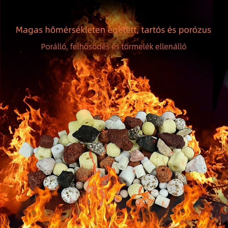 Akváriumi szűrőközeg – üreges kvarc nano-szférák nitrifikáló baktériumok tenyésztéséhez, kerámia anyag, 1000 g