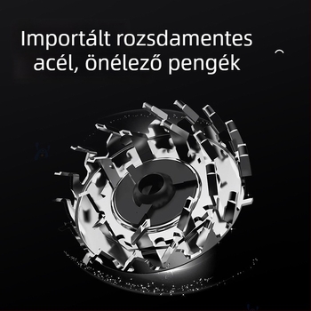 Két forgófejű elektromos borotva, kompakt utazáshoz, levehető mosható fej, brushless motor, töltés