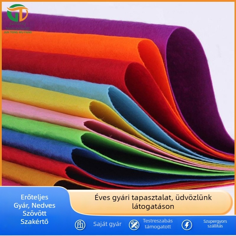 Nem szőtt textil tekercsek – tűvel készített poliészter, háztartási textilekhez, 50–1000 g/m²