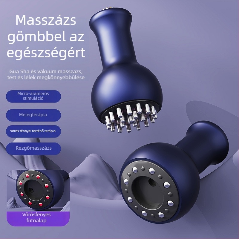 USB-tápellátású elektromos kuppláló és gua sha eszköz egész testre, meridián masszázs, Modell 001, súly 211 g