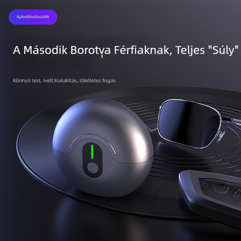 Forgófejes elektromos borotva, egyfejű modell T28, beépített újratölthető akkumulátor, 60+ perc üzemidő, 5W maximális teljesítmény, levehető mosható fej