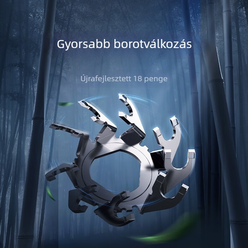 Xiao Mijia S101 elektromos borotva, forgó 3-penge fej, beépített újratölthető akkumulátor 300-500 mAh, akár 60 perc üzemidő, teljesen mosható.