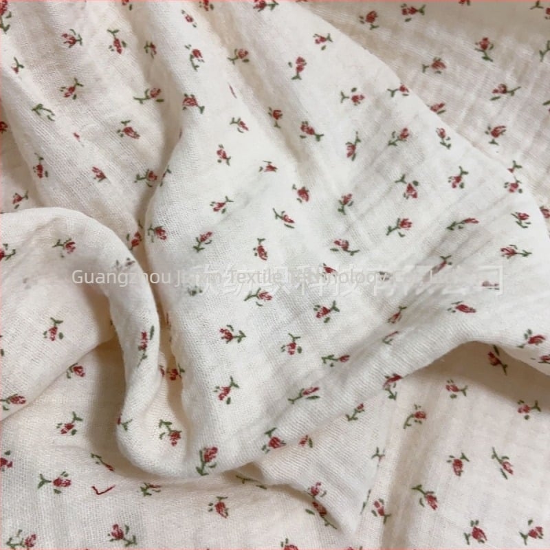 Anyag – 100% pamut, nyomtatott crepe muszlin, két rétegű, tie-dye minta, babáknak (ruha, pizsama, ágynemű). Márka: Jiaxin
