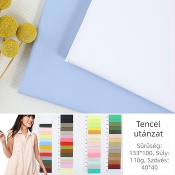 Poplin anyag gyerekeknek, 40s fonal, Tencel-pamut keverék, nyomtatott felületű befejezés