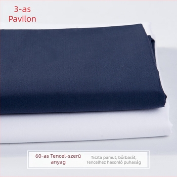 Poplin anyag - 100% pamut, 60s magas sűrűség, festett, Tencel-szerű pamut, alkalmas ingekhez és ruhákhoz