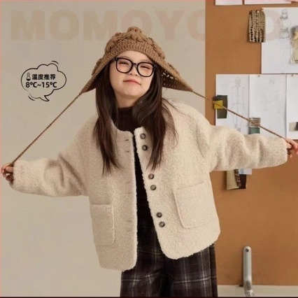 Lányok őszi kabát szett rajzfilm mintával, vastag anyag, hosszú ujjú, pamutkeverék belsővel, poliészter béléssel