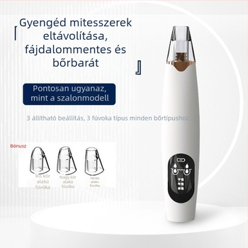 Feketefej-szívó készülék — elektromos, otthoni használat, erős szívás, modell 5678, 3 fokozat, bőrbarát