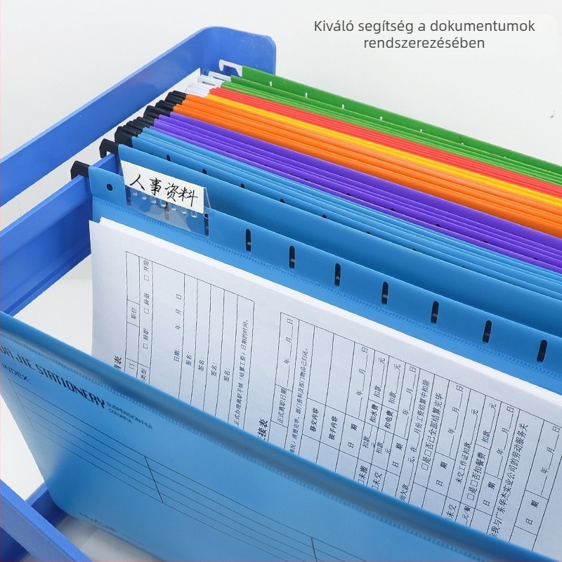 Állítható műanyag irattartó függő, egyszintes