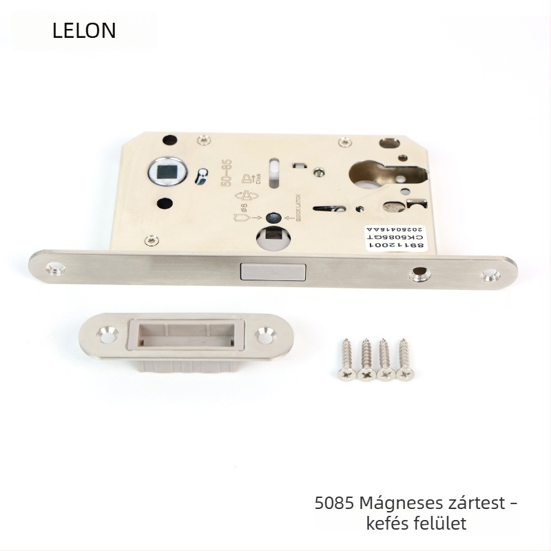 Zártest beltéri faajtókhoz, mágneses csendes zár, rozsdamentes acél, modellek: RML-39/RML-41, modern stílus