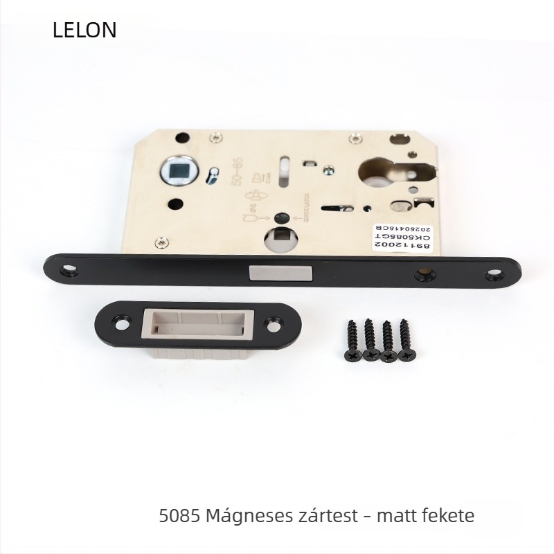 Zártest beltéri faajtókhoz, mágneses csendes zár, rozsdamentes acél, modellek: RML-39/RML-41, modern stílus