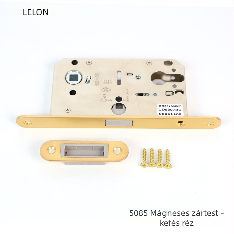 Zártest beltéri faajtókhoz, mágneses csendes zár, rozsdamentes acél, modellek: RML-39/RML-41, modern stílus