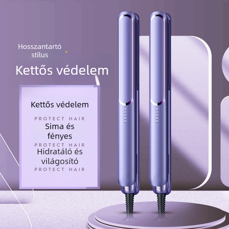 Kétfunkciós hajvasaló és göndörítő turmalin-kerámiával, 16-20 mm átmérőjű, 30 W, 220 V, 5 fokos hőmérséklet-szabályozás