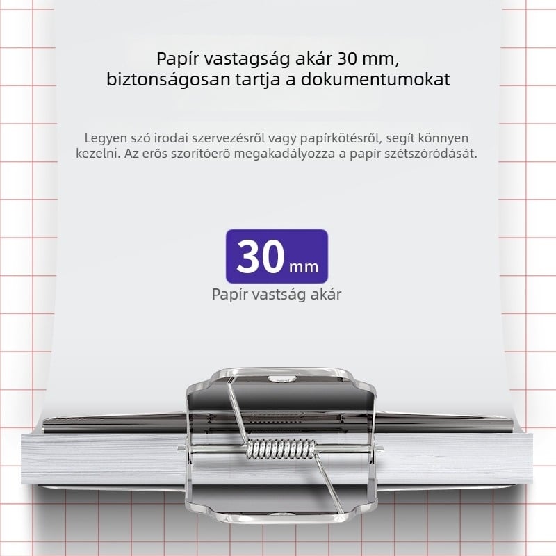 Deli 9532 rozsdamentes acél jegy- és dokumentumklip