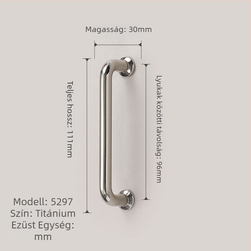 Bútorfogók szekrényajtókhoz | Modern egyszerű stílus, cinkötvözet, öntvény, modellek 1215/5297/5521