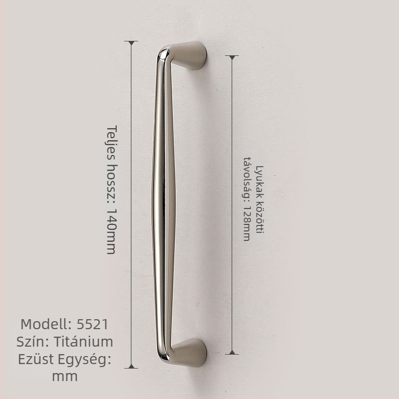 Bútorfogók szekrényajtókhoz | Modern egyszerű stílus, cinkötvözet, öntvény, modellek 1215/5297/5521