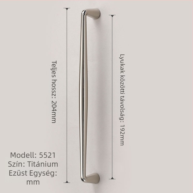 Bútorfogók szekrényajtókhoz | Modern egyszerű stílus, cinkötvözet, öntvény, modellek 1215/5297/5521