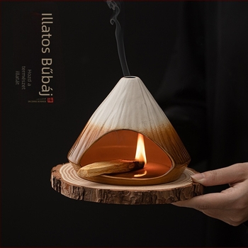 Kerámia füstölő tartó (Anyag: Kerámia; Máz: Színes glazúra; Stílus: Japán; Márka: Conley Ceramics)
