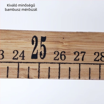 Fa vonalzó, centiméteres varráshoz, logó nélkül