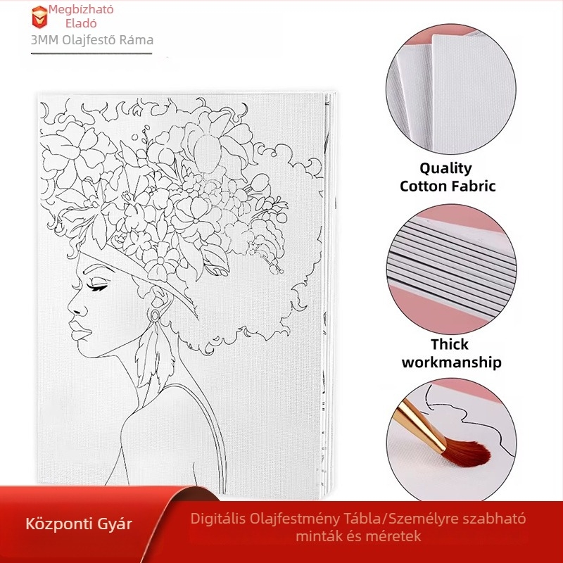 Xuanma Digitális Olajfestő Tábla – Pamut Rajztábla Textil Kerettel, Digital Oil Painting Sorozat