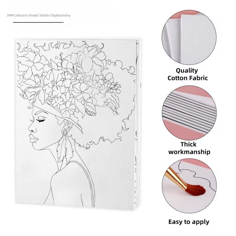 Xuanma Digitális Olajfestő Tábla – Pamut Rajztábla Textil Kerettel, Digital Oil Painting Sorozat