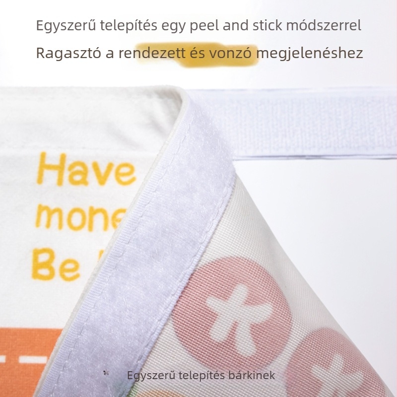 Flanel anyagú textil ajtófüggöny nappaliba és bejárathoz, geometriai és absztrakt mintázat, wabi-sabi stílus