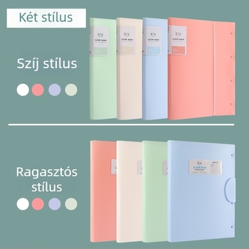 Hua Jie Tesztlapos mappa – műanyag, nyomtatott logó, modell Test Paper Book