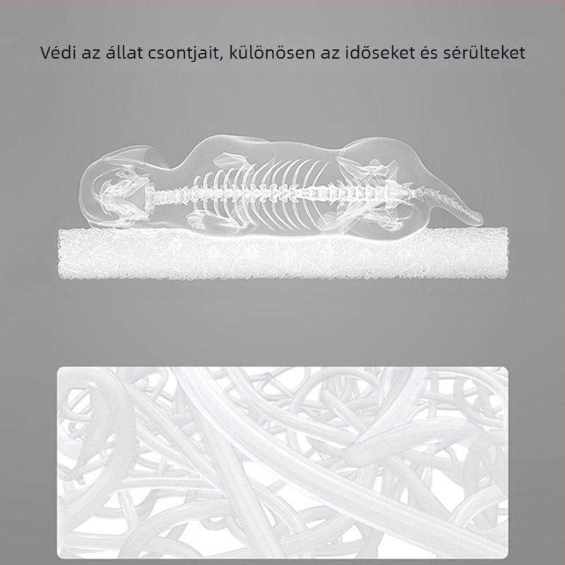 Kutyáknak szóló ágy – lélegző Ice Silk nylon anyag, mosható, vastagított párna, Petalent