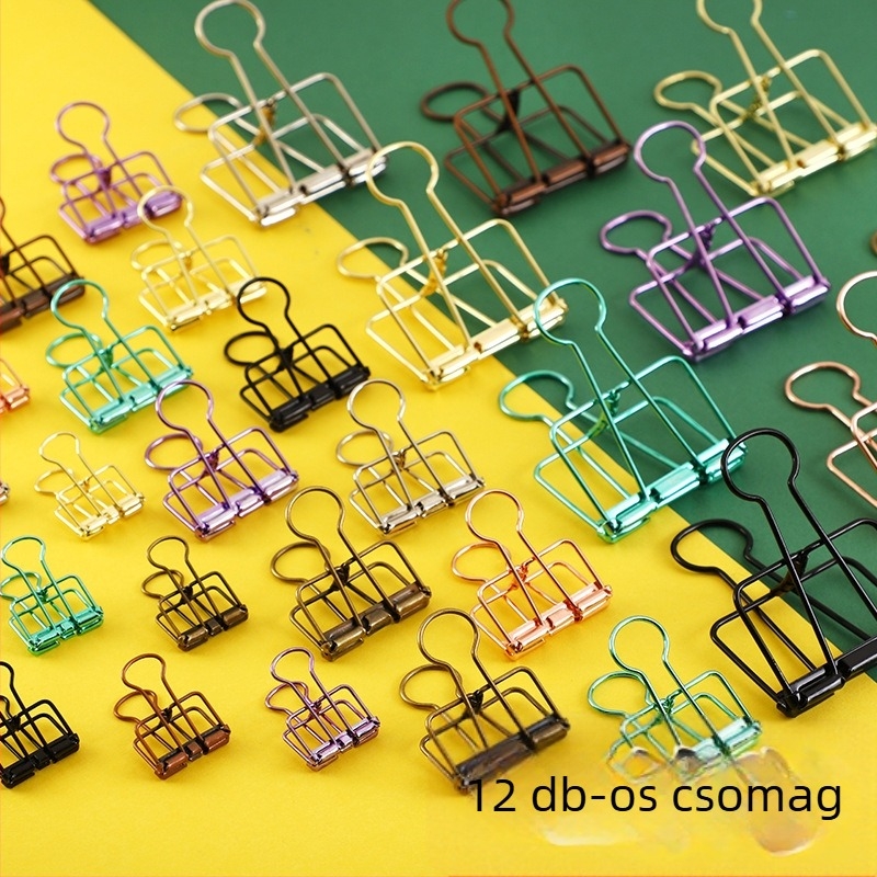 Yuezhen notesz mappa, fémből készült hosszú farkú és dovetail klipszek