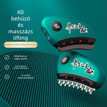 Elektromos gua sha arcápoló készülék hőmérséklet-szabályozással, modell JZ-165, USB tápegység, ABS anyag, 30–50°C tartomány