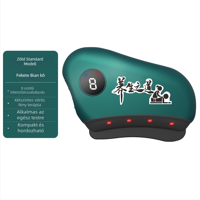 Elektromos gua sha arcápoló készülék hőmérséklet-szabályozással, modell JZ-165, USB tápegység, ABS anyag, 30–50°C tartomány