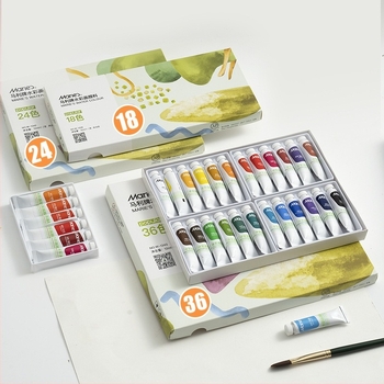 Marie’s akvarellfesték készlet – pigment alapú, 12 ml kapacitás, akvarell festéshez