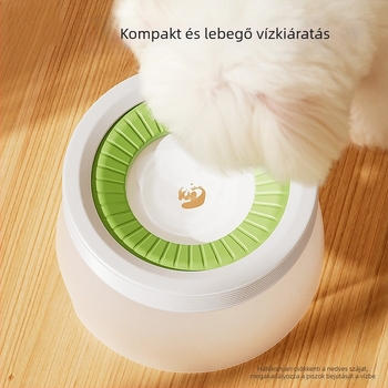 Műanyag úszó kutya víztál, anti-splash szájnyílással és nedvességálló itató eszközzel, nyakvédő kialakítással