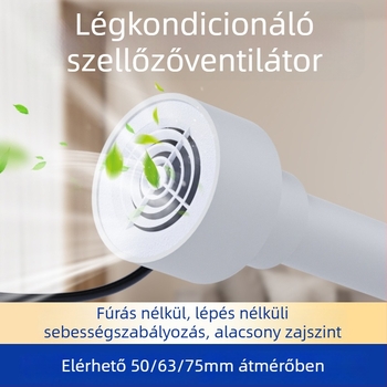 Hálószobai légcsere ventilátor, 12V, 1000W, 50Hz, vízszintes telepítés, intelligens szabályozás