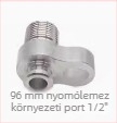 Autóklíma csőcsatlakozó 96-os kompresszorhoz, nyomólemez, külső menet csatlakozó, Bowie